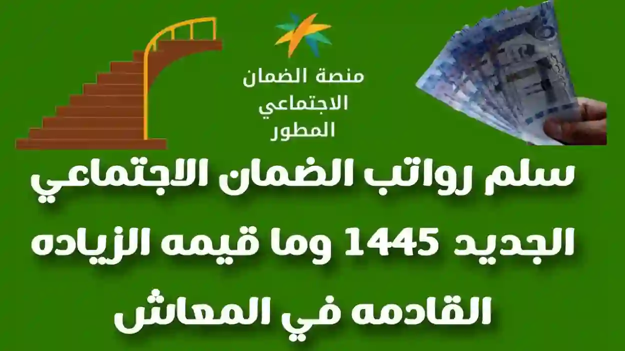 سلم رواتب الضمان المطور الجديد 1445 طبقا لوزارة الموارد البشرية