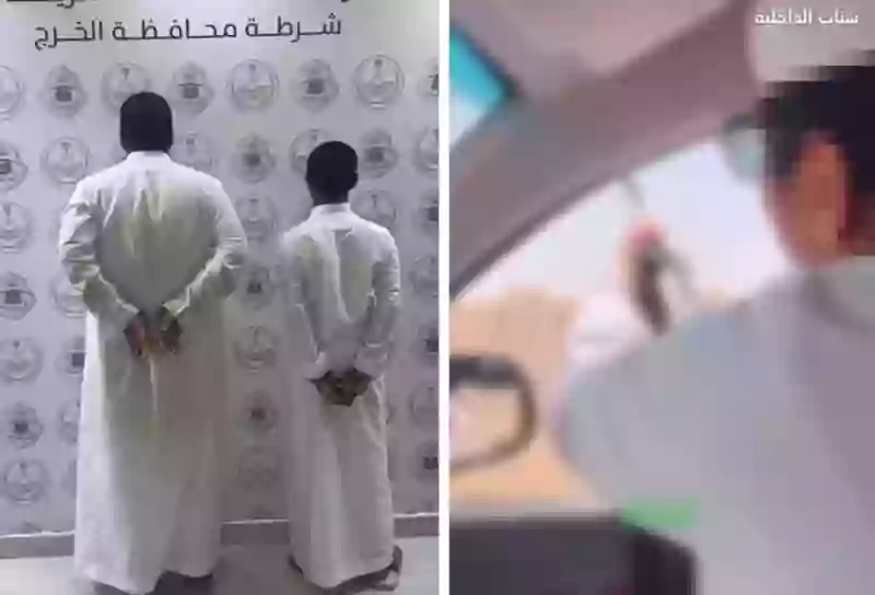 سعودي يطلق النار من سلاح رشاش ثقيل