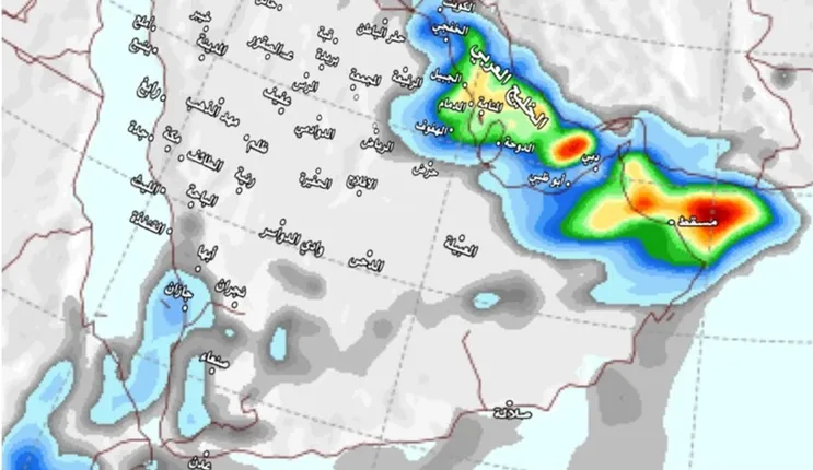 عواصف وسيول جارفة وأمطار غزيرة حتى الجمعة 