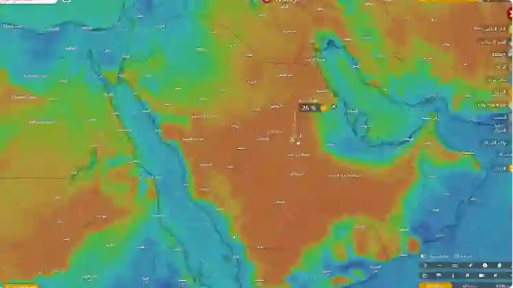 انقلاب جو الرياض سيكون طقس ساحلي مليء بالرطوبة والأمطار الغزيرة