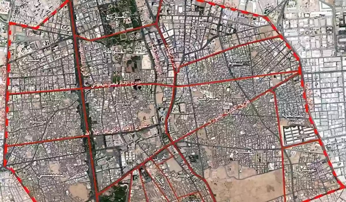 خارطة الهدد الجديدة في مكة المكرمة بعد التحديث الذي نشرته إمارة مكة اليوم 