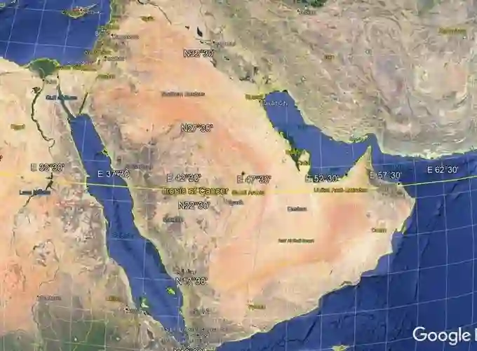  سبب عدم تعامد الشمس أبداً على الرياض